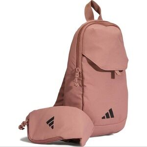 Adidas Dusty Rose Backpack with Pouch